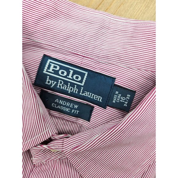 Polo Ralph Lauren Andrew Classic Fit Dress Shirt Large 16-32/33 - Picture 5 of 8
